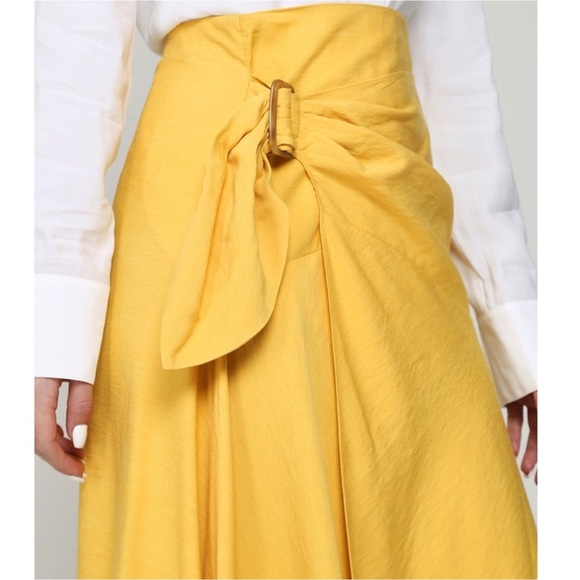 Vince Asymmetrical Yellow Skirt - Picture 2 of 7